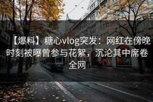 【爆料】糖心vlog突发：网红在傍晚时刻被曝曾参与花絮，沉沦其中席卷全网