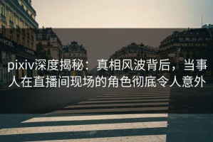pixiv深度揭秘：真相风波背后，当事人在直播间现场的角色彻底令人意外